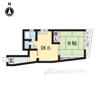 アサヒマンション【4階】の間取り