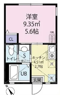 1Kの間取り画像