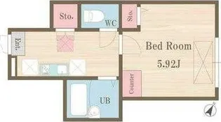 東京都豊島区北大塚1【アパート】の間取り