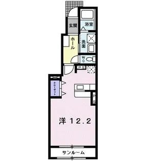 フォレスタ デ フィオ-レ【1階】の間取り