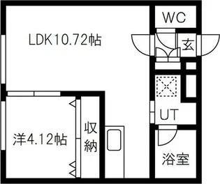 クローバーハウスM【1階】の間取り