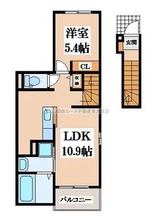 サウスラポール【2階】の間取り