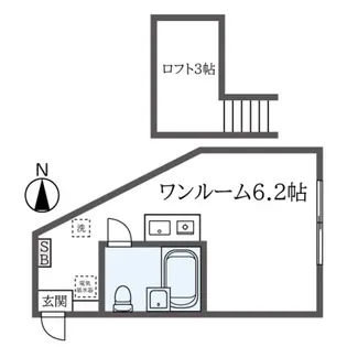 ローズハイムパートI【1階】の間取り