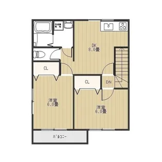 T・Bハイツ龍舞【2階】の間取り