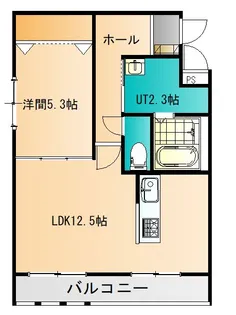 北彩都テラスA【1階】の間取り