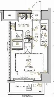 RELUXIA CITY 北新宿【1階】の間取り
