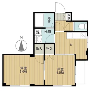 コーポ利【1階】の間取り