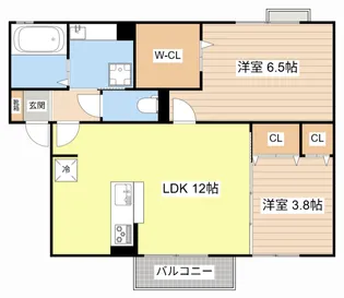 Bonheur草津【2階】の間取り