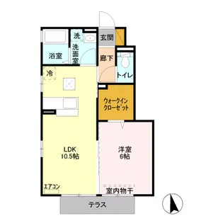 エスペランサアーク A【1階】の間取り