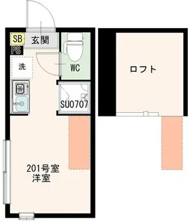 アイオライト【2階】の間取り