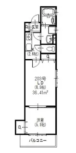 大阪府摂津市別府1【アパート】の間取り