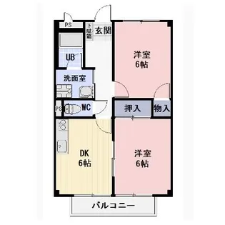 長野県長野市大字稲葉【アパート】の間取り