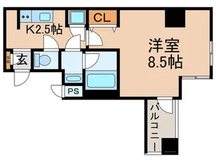 フェミネンス御所西【3階】の間取り