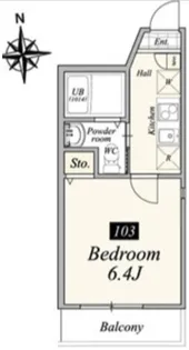 東京都足立区青井3【アパート】の間取り