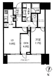 赤坂タワーレジデンス Top of The Hill(アカサカタワーレ【17階】の間取り