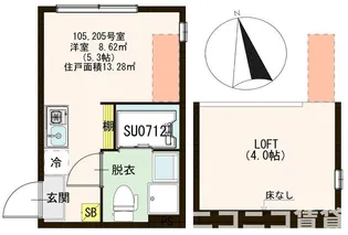 ハーモニーテラス東金町V【1階】の間取り