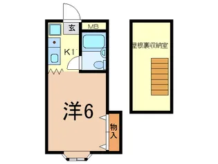 福原ハイツ【2階】の間取り