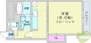 アウラ8【3階】の間取り