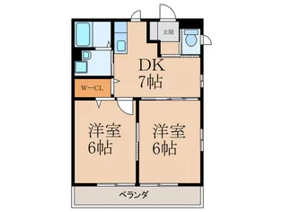 グリーンハイツ吉志【1階】の間取り