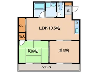 福岡県北九州市小倉南区徳力4【マンション】の間取り