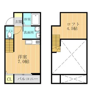 熊本県熊本市中央区琴平本町【アパート】の間取り