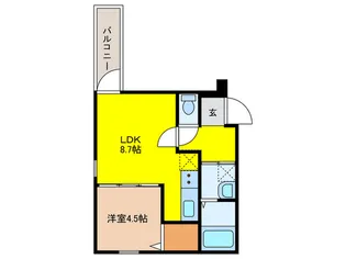 フジパレス野崎II番館【1階】の間取り