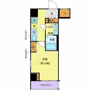 東京都大田区西蒲田6【マンション】の間取り