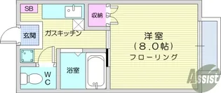 コーポ庄司【2階】の間取り
