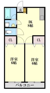 アクアハイツ MIKI【1階】の間取り