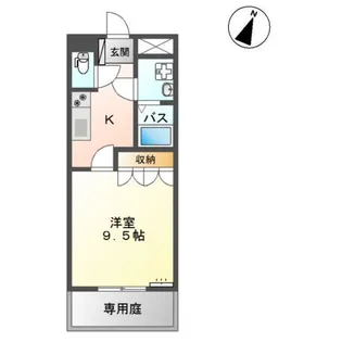 エスティール【1階】の間取り