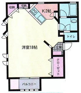 ウイング ルーケA【2階】の間取り