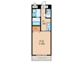 ERIOS COURT折尾【2階】の間取り