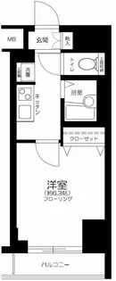 ハーモニーレジデンス駒込【1階】の間取り