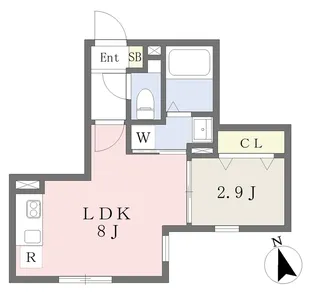 LUORE浅間町【2階】の間取り