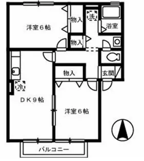 ベルデュール A棟【2階】の間取り