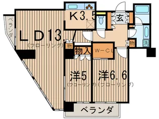 カスタリアタワー品川シーサイド【23階】の間取り