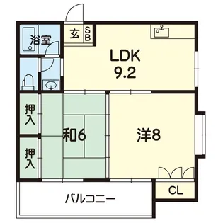 コートハウス国府【1階】の間取り