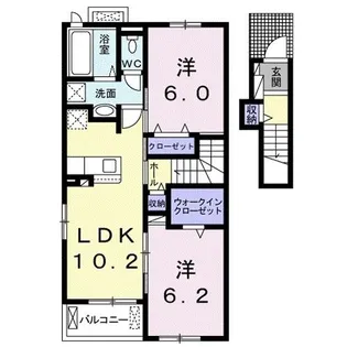 ヴィオラIII【2階】の間取り
