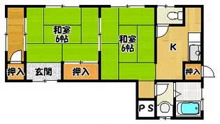 西浦アパート【1階】の間取り