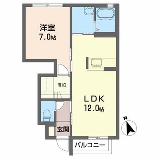 サウスコート【1階】の間取り