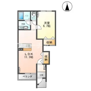 ラズベリーベラ(Raspberry Vela)【1階】の間取り