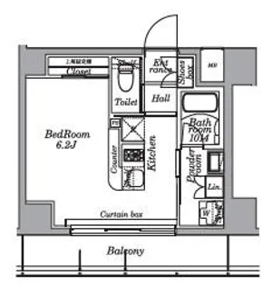 Log本所吾妻橋【4階】の間取り