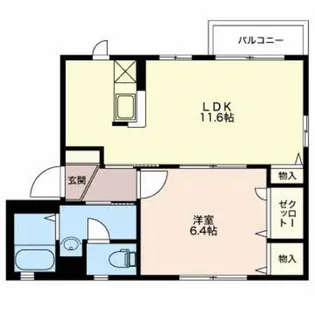 メディオ B【1階】の間取り