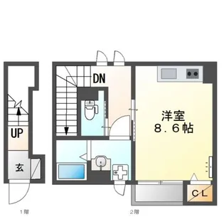 スピランセス【2階】の間取り