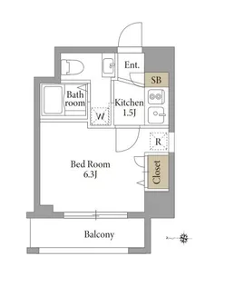 エスティメゾン南麻布【3階】の間取り