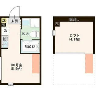 ハーモニーテラス上石神井V【1階】の間取り