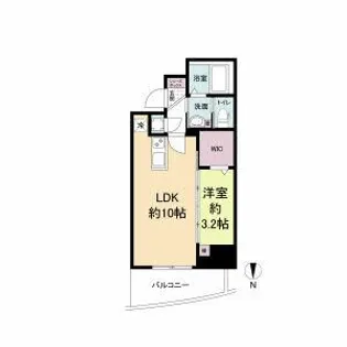 セレニテ堺筋本町プリエ【10階】の間取り