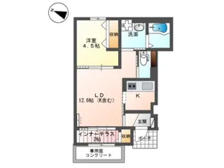 サニーオリーブ【1階】の間取り