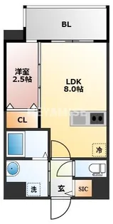 MODERN PALAZZO 長崎 Central【8階】の間取り