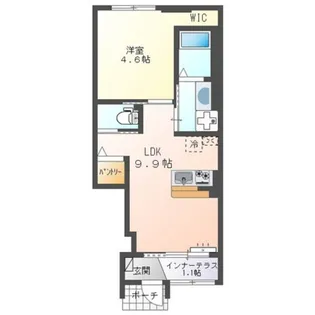 イーストヒルズI【1階】の間取り